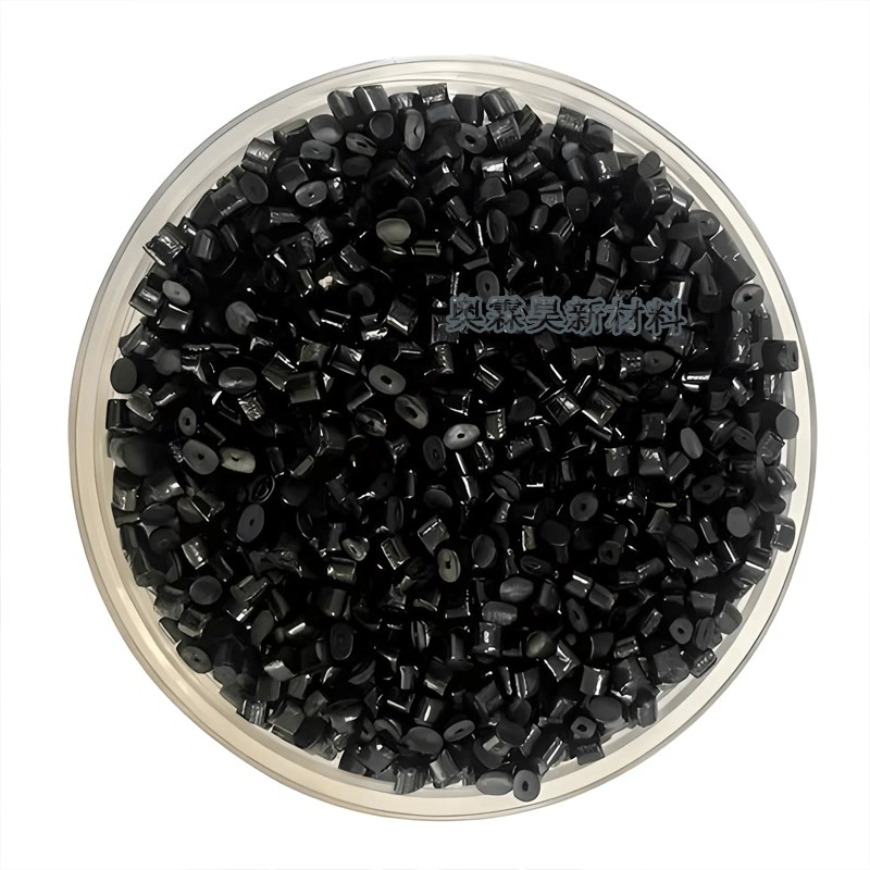 PPO塑料 纯树脂耐高温黑色加纤20%防火阻燃聚苯醚PPO塑胶颗粒