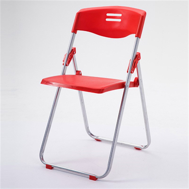塑料折叠椅靠背椅办公培训车汇展销商务演唱会红白黄绿色轻便