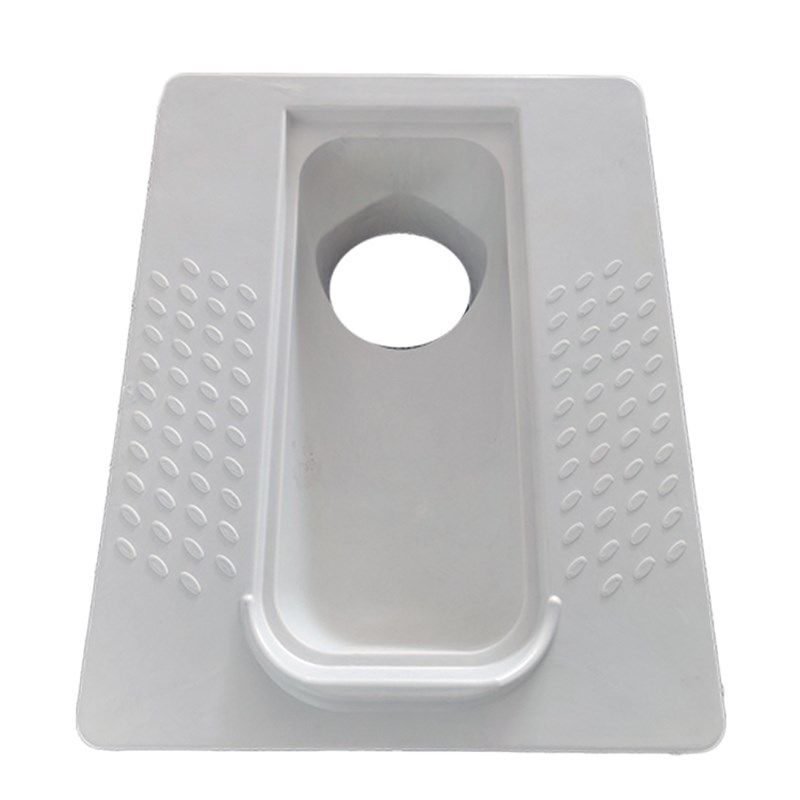 农村厕所免冲旱厕改造玻璃钢大口蹲坑带盖板蹲厕防臭器直排