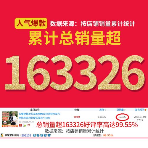 手拉购物推货行李拖轻便买菜小拉