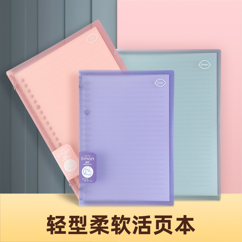 【送替芯】苏铁时光A5B5活页本可拆卸轻薄柔软学生记事笔记本简约
