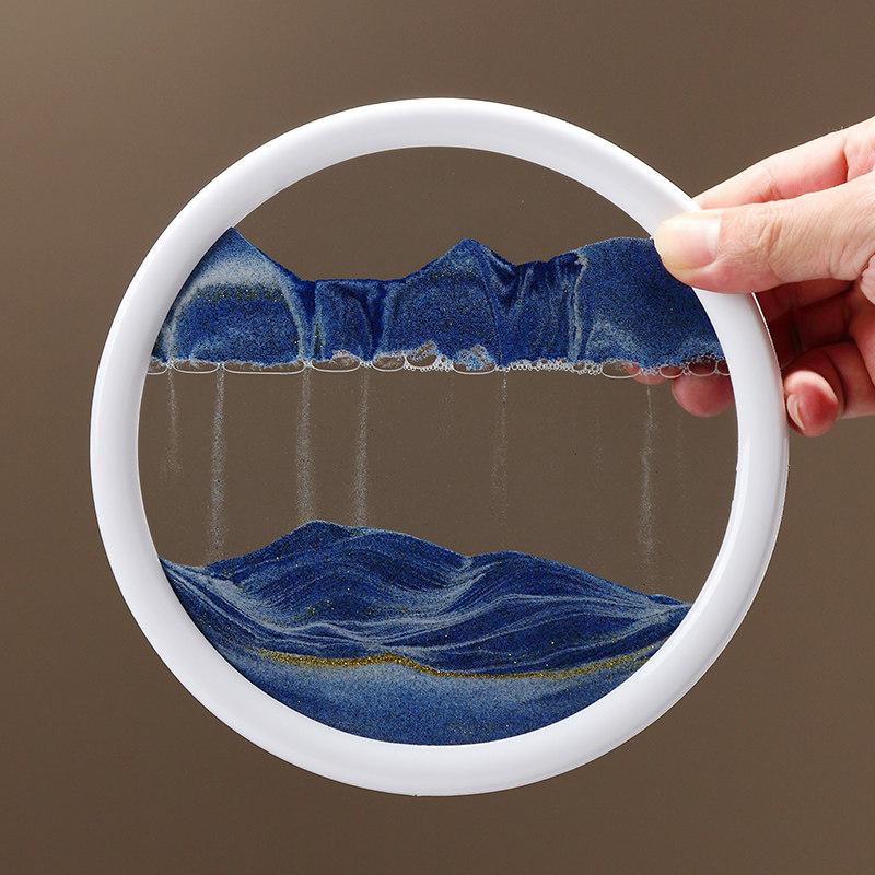 一帆风顺如鱼得水流沙画桌面创意沙漏客厅酒柜电视柜乔迁礼品,家居饰品,装饰摆件,淘宝优惠券,粉丝福利购,淘宝优惠卷