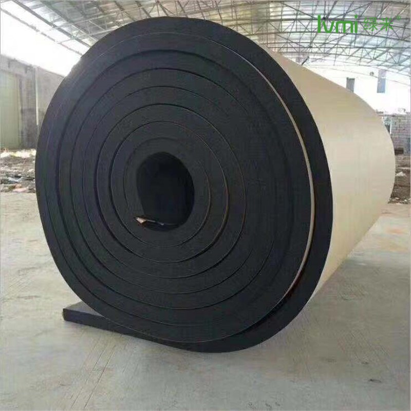 b1级隔热阻燃橡塑板 自粘背胶橡塑保温棉 空调黑色橡塑吸音发泡板