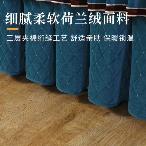 电炉罩烤火炉罩两件式裙式电炉罩子长方形夹棉加厚欧式百搭