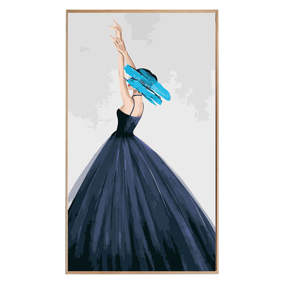 墨河刘 数字油彩画物装饰填色手工手绘画画填充涂色客厅