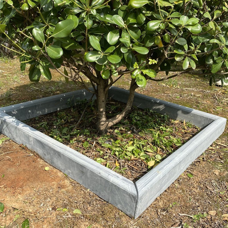 青石板路沿石花园围边石室内庭院纯色路肩条菜园侧边石围树路牙石