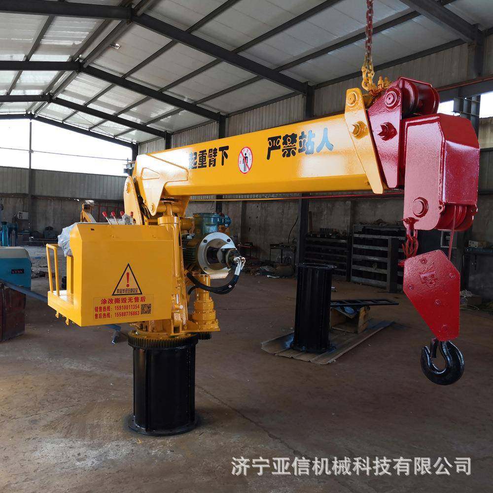 港口码头固定船吊装卸举升船用吊机小型电动液压旋转甲板吊机,搬运/仓储/物流设备,其他起重搬运设备,淘宝优惠券,粉丝福利购,淘宝优惠卷