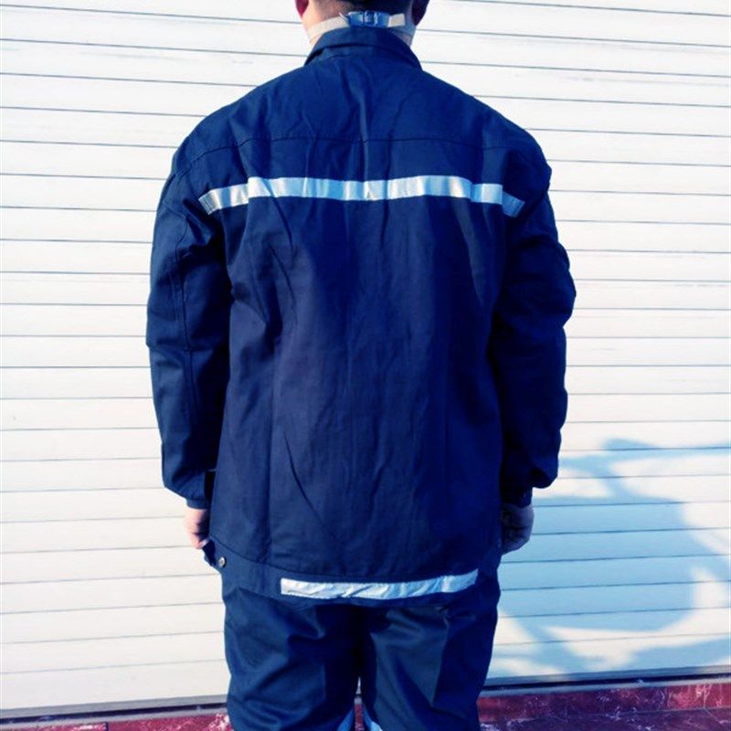 天发劳保包邮反光纯棉工作服套装男士煤矿下井工人劳保全棉电焊服