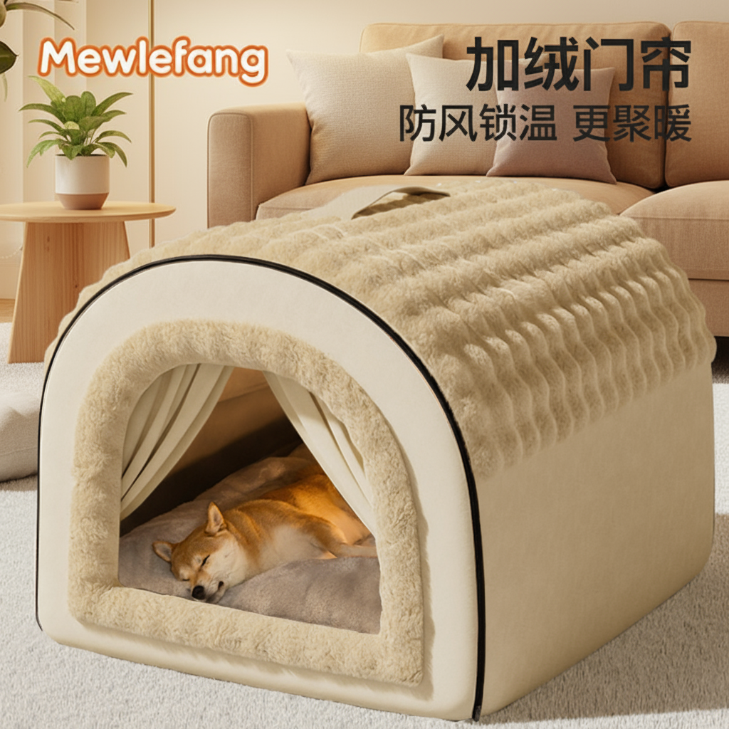 狗窝冬封闭式安全感大型犬可拆洗狗屋狗房子加厚冬天保暖狗狗睡窝,宠物/宠物食品及用品,狗窝/屋/帐篷/沙发,淘宝优惠券,粉丝福利购,淘宝优惠卷