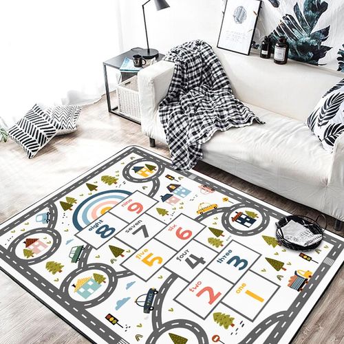 儿童地毯阅读区电脑椅子防滑地垫书房书桌学习桌客厅卧室床边垫子