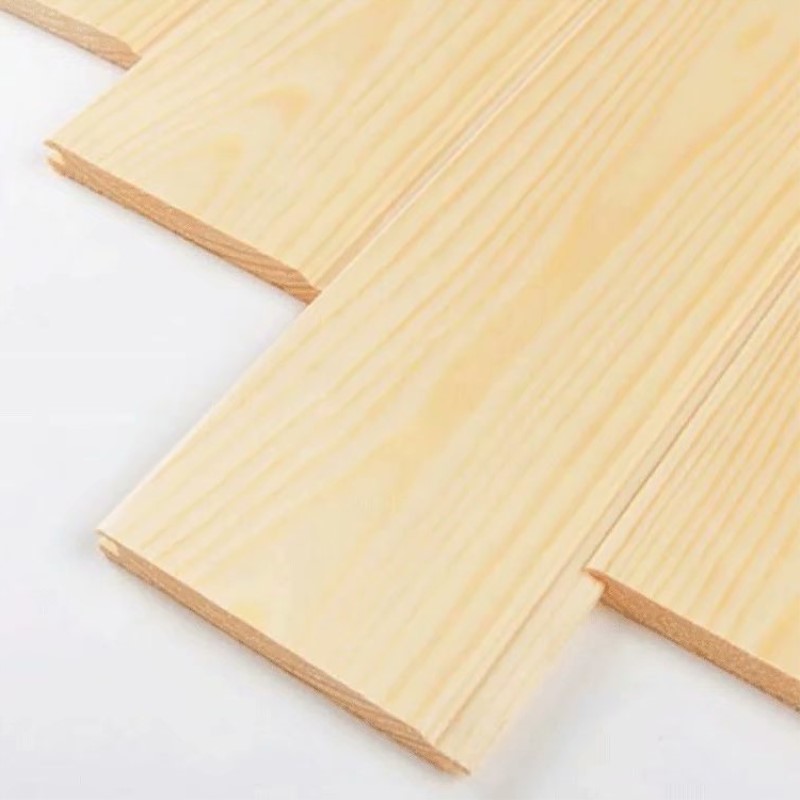 无节免漆扣板PVC桑拿板浴室松木阳台吊顶护墙板实木无结长条 墙面