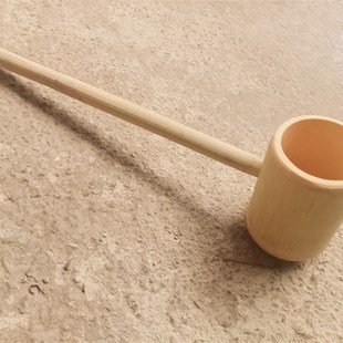 竹筒水勺打酒勺竹舀水浇勺温泉勺竹制品长竹水瓢酒提玩水勺子