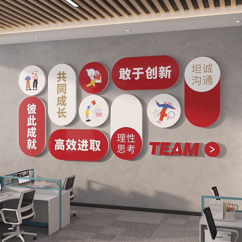 企业公司创意办公室墙标语团队激励墙面装饰氛围布置高级,家居饰品,文化墙贴,淘宝优惠券,粉丝福利购,淘宝优惠卷