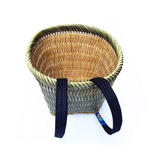 背篓竹制布背带家用农用优质竹子背篼实用牢固楠竹加固加密加大号