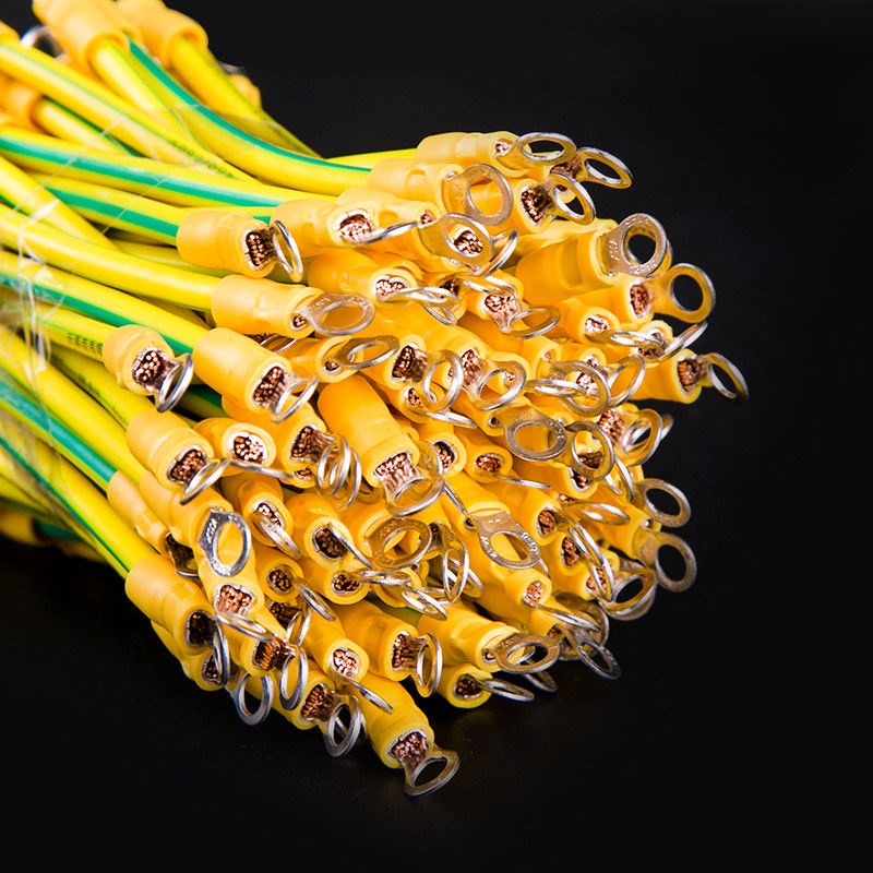 光伏板接地线平方黄绿色接地线桥架跨接线机房设备接地线