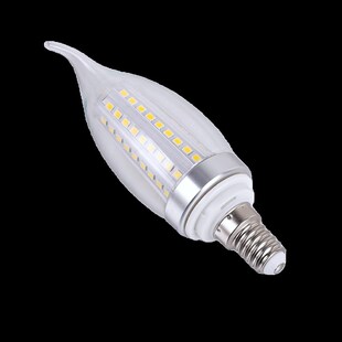 欧谱斯灯泡小螺口银色拉尾WW节能尖泡水晶吊灯光源