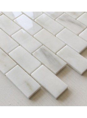 白色石材马赛克墙天然大理石东方白背景墙客厅瓷砖浴室吧台地砖