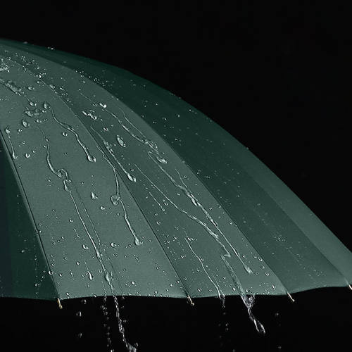 骨自动雨伞暴雨伞黑色超大男长直杆大号抗风大伞