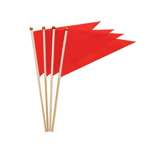 小彩旗三角旗小旗子小红旗手摇小彩旗67号手拿指挥旗广告土地标记