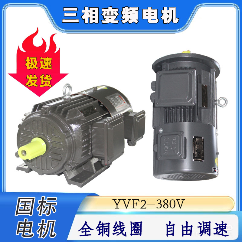 变速电机YVF2-2极3KW-90KW变频三相异步电机调速电机风机电动马达