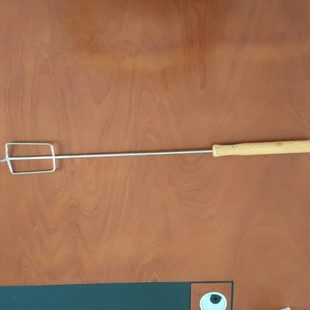 灰皿架托马弗炉高温炉送样把手木头长把架子托架方头发货勾