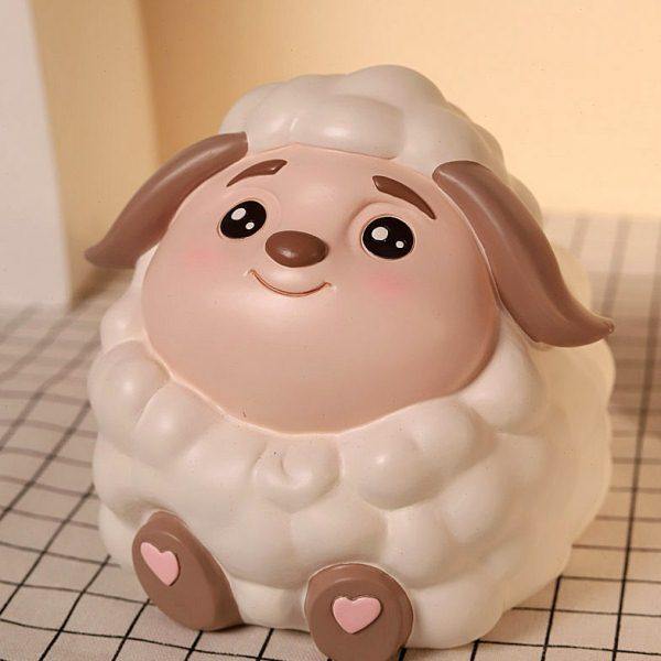 网红创意小绵羊存钱罐2023新款只进不出儿童男女孩摔不烂储蓄钱罐,节庆用品/礼品,储蓄罐,淘宝优惠券,粉丝福利购,淘宝优惠卷