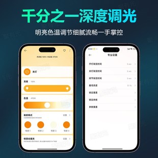 已接入米家日不落智能嵌入式明装射灯涂鸦玄关背景小山丘夕阳氛围