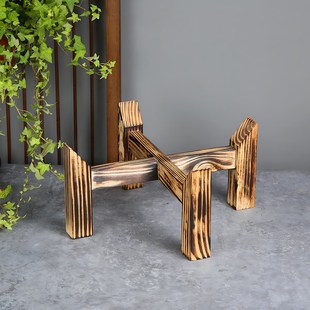 陶瓷缸底座家居花盆支架十字支撑底盘金鱼缸盆栽花架阳台日用