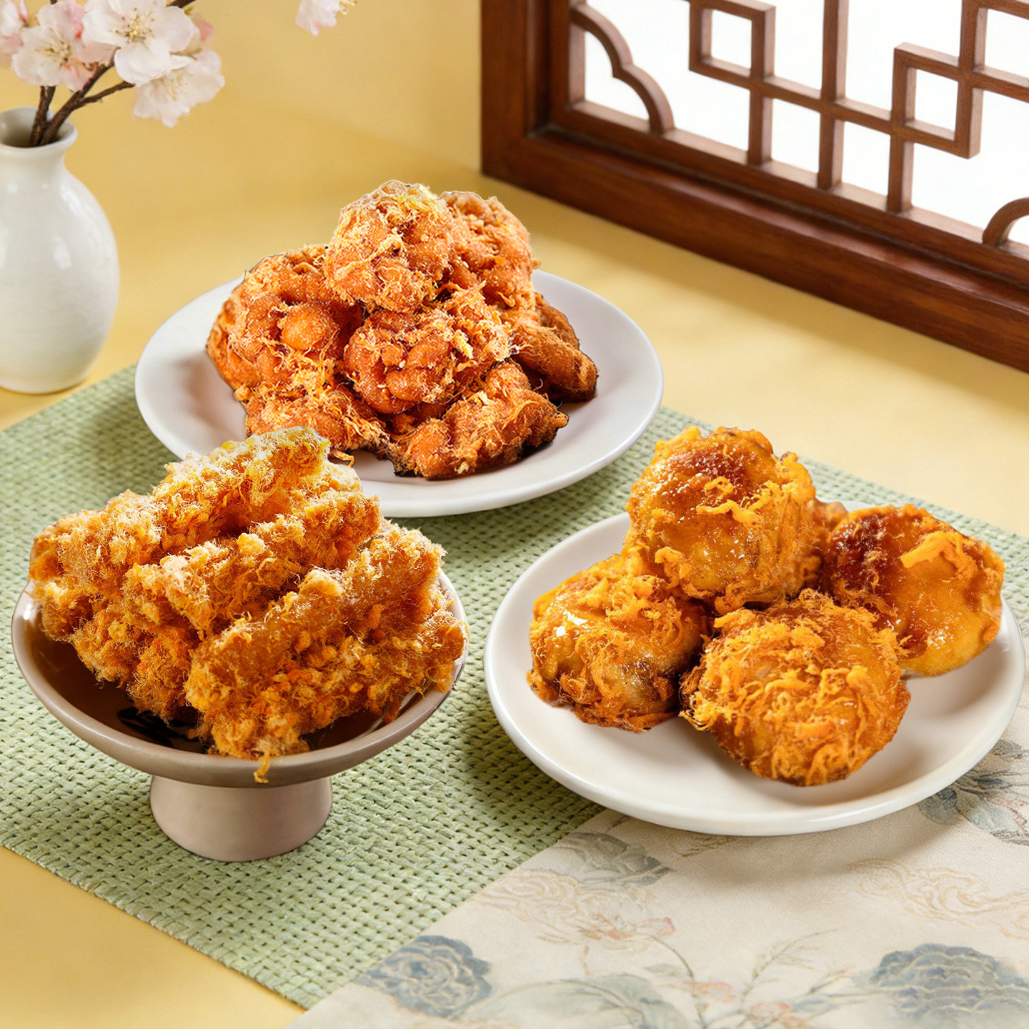 下午茶零食特产美食小吃手工食品年货肉松红糖麻花酥饼山药条糕点