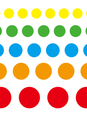 圆点定位贴5s6s管理幼儿园舞台办公室磨砂防水圆形卡通定点地板贴