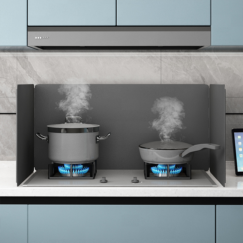 厨房挡油板炒菜防油溅挡板煤气灶台隔热防油灶炉烟机遮挡板耐高温