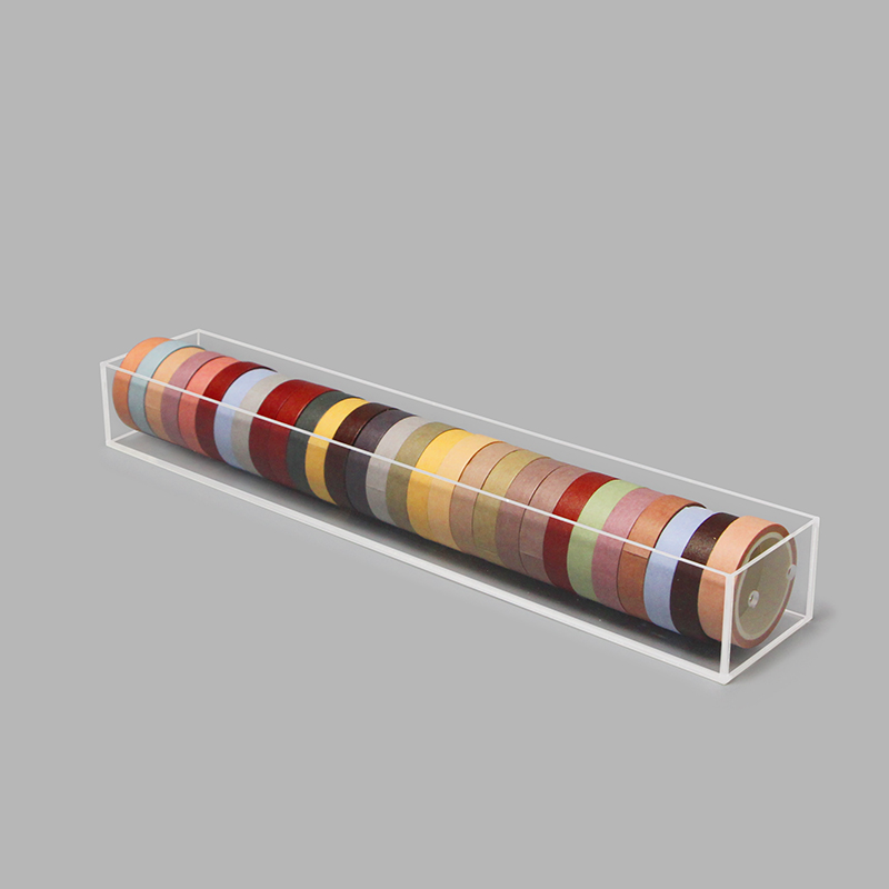 手账胶带贴纸展示架多功能落地收纳高透明亚克力小清新少女便签架