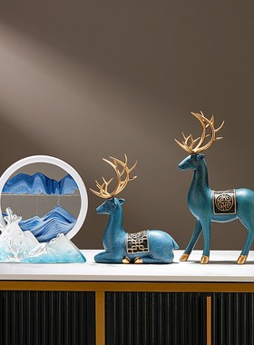 流沙画沙漏客厅创意解压家居书房博古架玄关柜子装饰品新