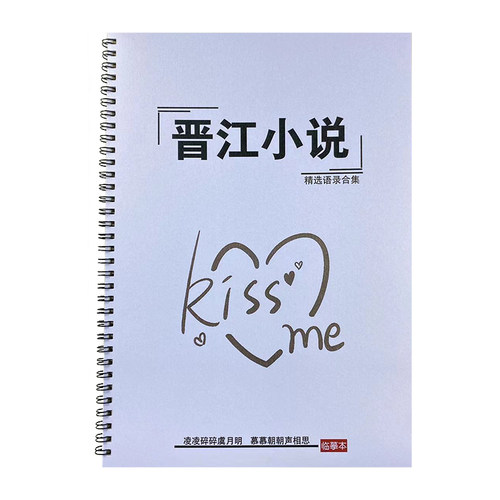 晋江小说原耽金句言情语录行楷书女生漂亮鲸落体瘦金体硬笔练字帖