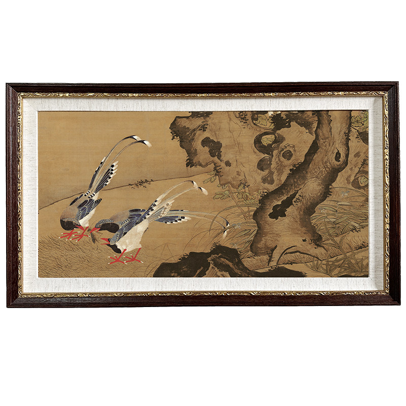 桔子格调吕纪鸟桂菊山禽图法式艺术挂画客厅卧室茶室装饰画,家居饰品,国画,淘宝优惠券,粉丝福利购,淘宝优惠卷