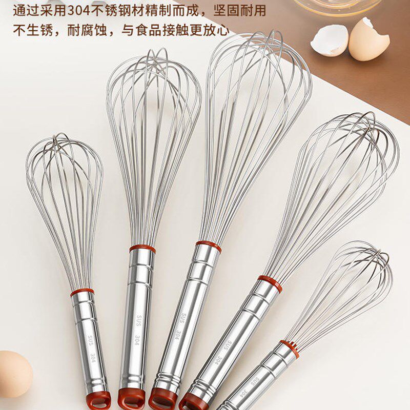 打蛋器手动 加粗搅拌棒和面鸡蛋搅蛋器加长烘焙