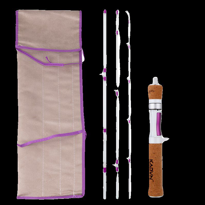 多节便携微物马口竿软木四节1.38米超软ul调玻纤弹射竿溪流路亚竿