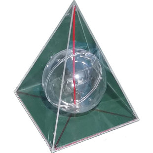 透明亚克力立体几何模型截面磁性18套装大号三棱锥内切球有机玻璃