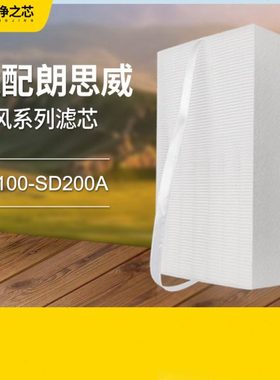 适配万科小区朗思威天花新风滤芯YG0904/CS100-SD200A过滤网高效