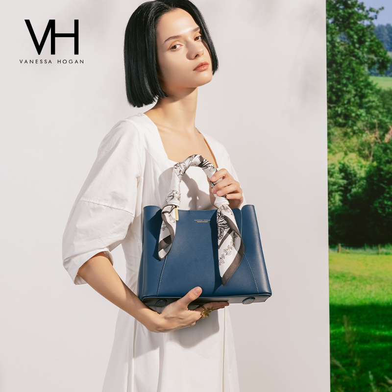 VH女包知伊手提包气质优雅职业大容量斜挎包包百搭送妈妈真皮包
