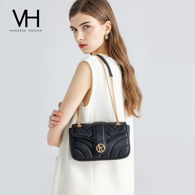 VH女包双纹斜挎包时尚斜纹设计包