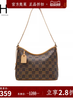 VH女包老花系列凯琳托特包精致简约大容量Hobo包包老钱风单肩包包