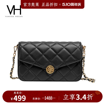 VH女包时尚轻奢山茶花方包单肩包