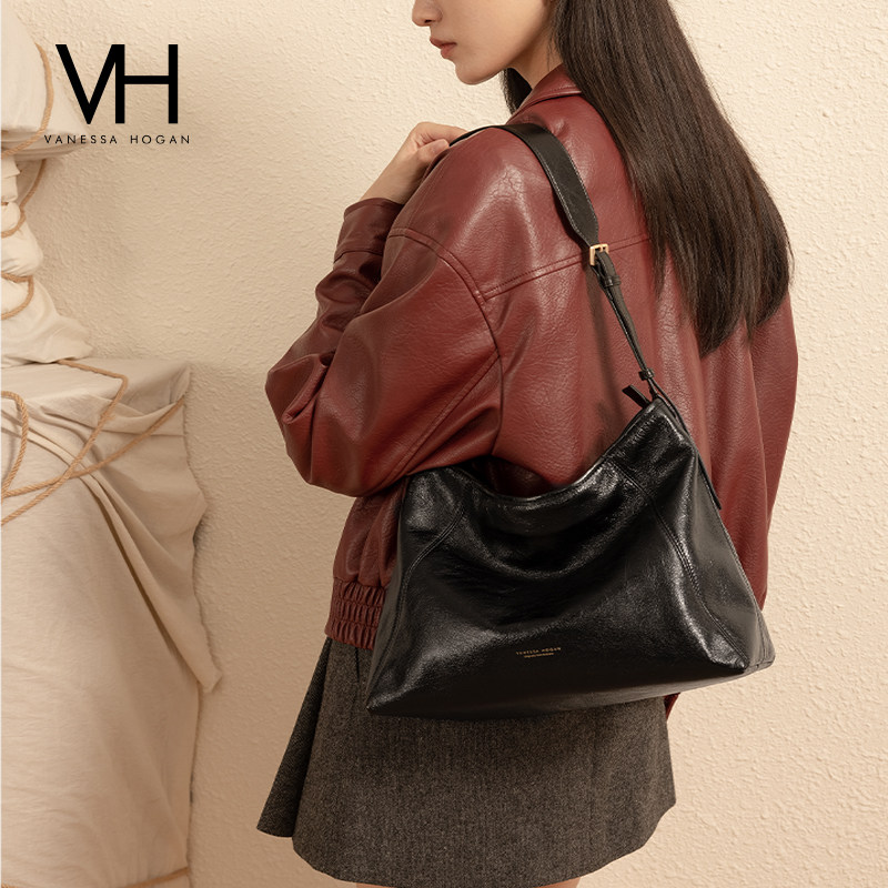 VH托特包女包摩卡松弛感单肩包