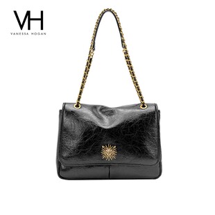 VH女包复古邮差包腋下链条单肩包斜挎气质百搭通勤大容量托特包包