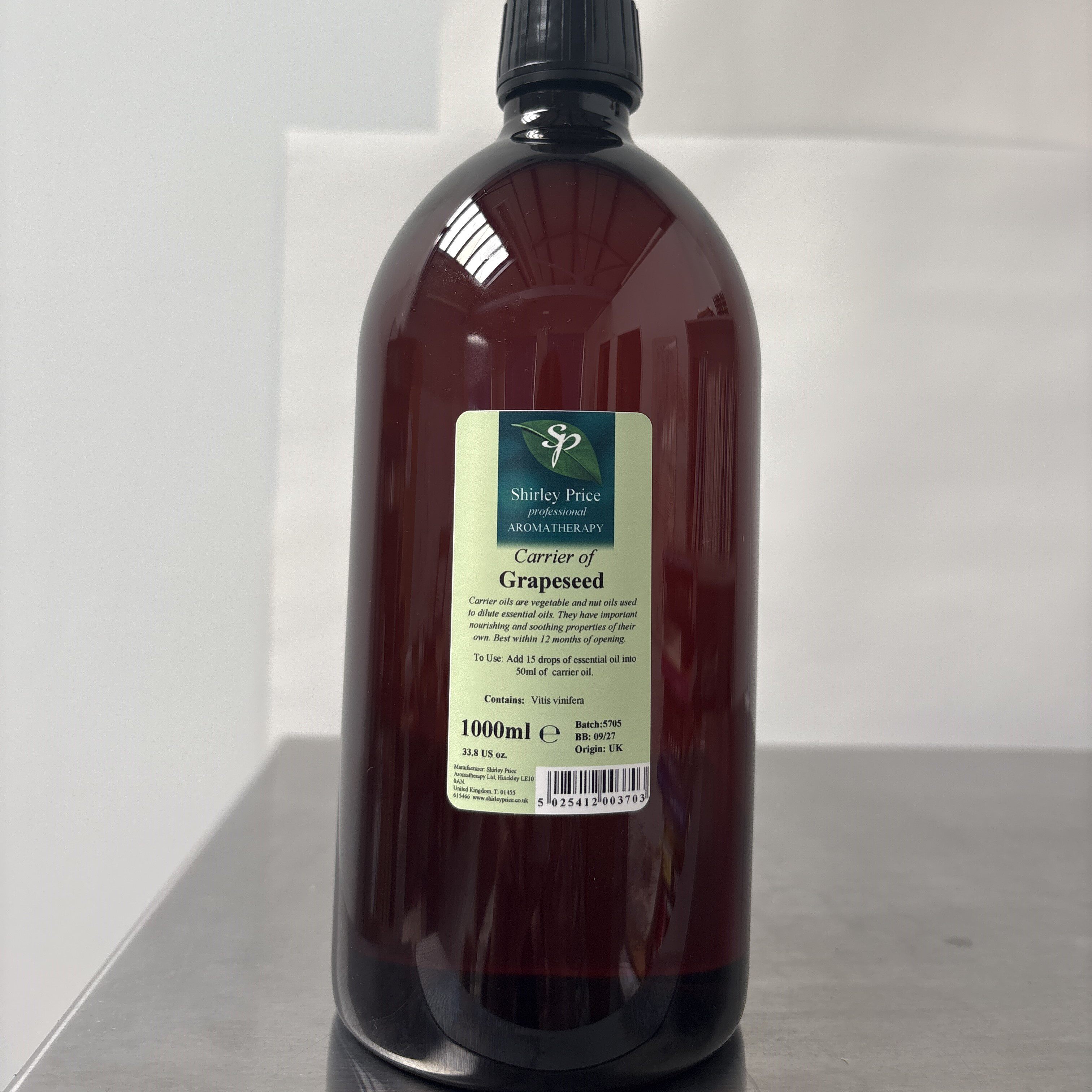 英国ShirleyPrice葡萄籽油1L
