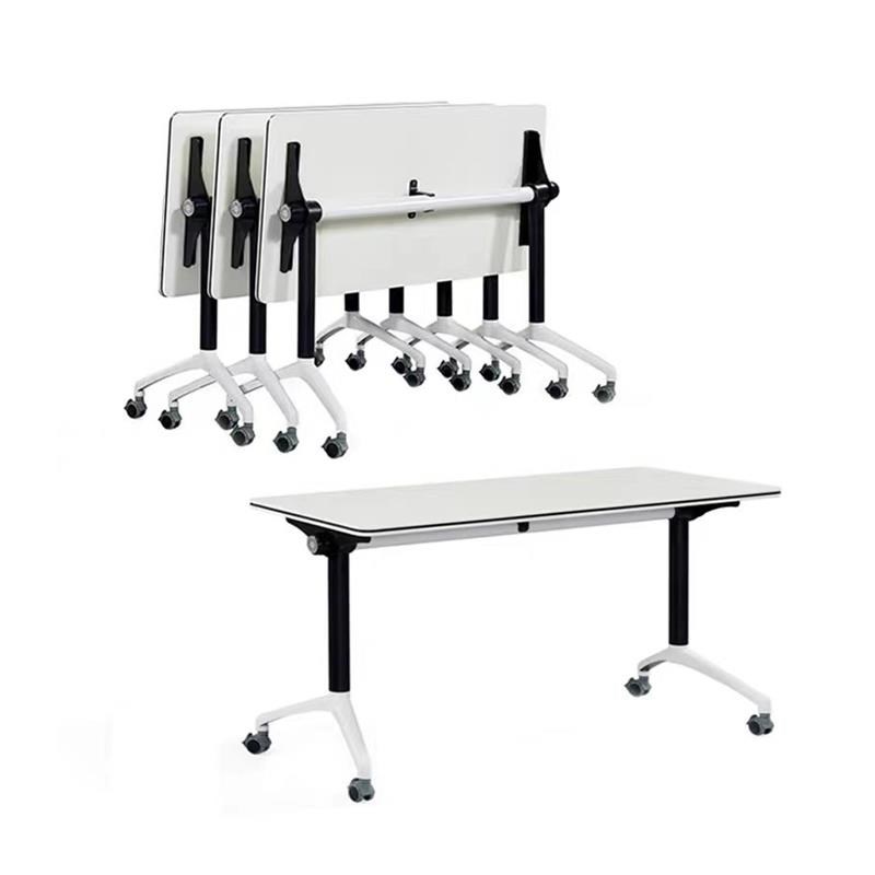 培训桌椅可折叠移动办公桌长条桌拼接会议桌带轮子辅导班课桌