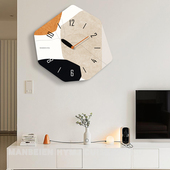 钟表挂钟客厅新款 超静音挂墙时钟现代免打 创意个性
