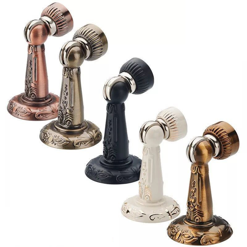 0不锈钢强磁加厚欧式门碰墙吸仿古铜哑黑地吸防撞金色门顶