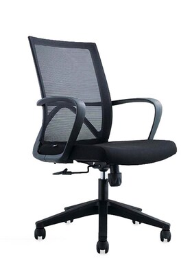 迪欧电脑椅宿舍书房办公椅职员椅会议椅麻将椅靠背网布